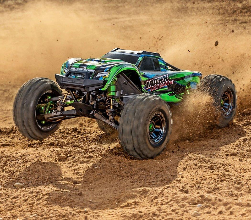 Traxxas MAXX Ultimate VXL-4s 4WD 1/10 RTR TQi TSM Grön - 15