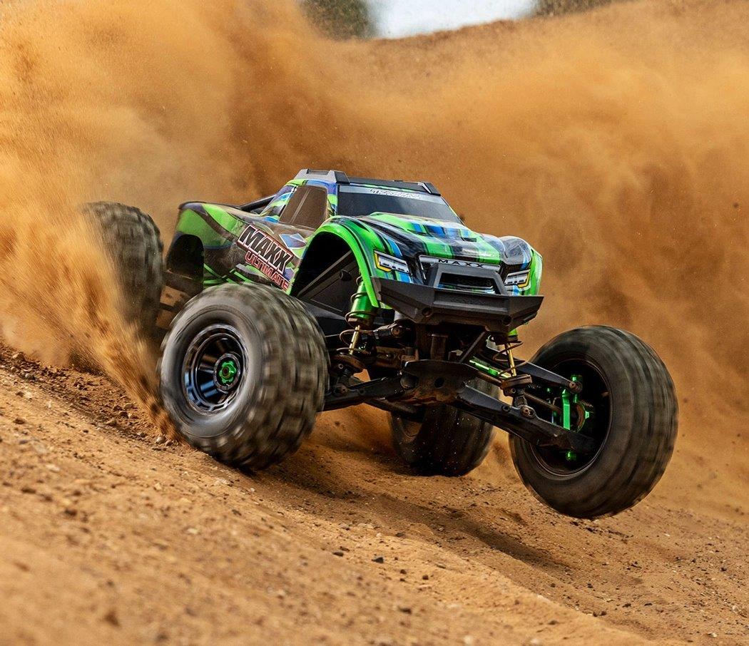 Traxxas MAXX Ultimate VXL-4s 4WD 1/10 RTR TQi TSM Grön - 13