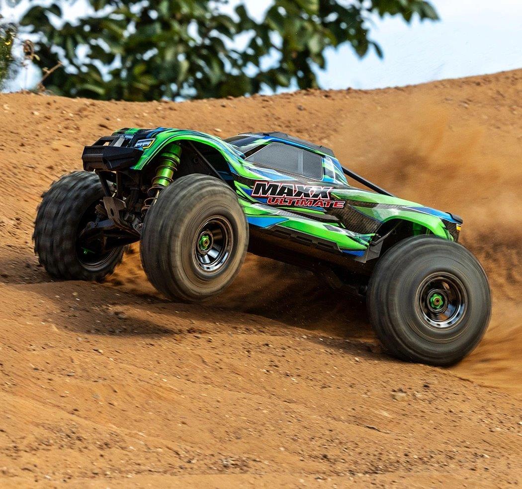Traxxas MAXX Ultimate VXL-4s 4WD 1/10 RTR TQi TSM Grön - 16