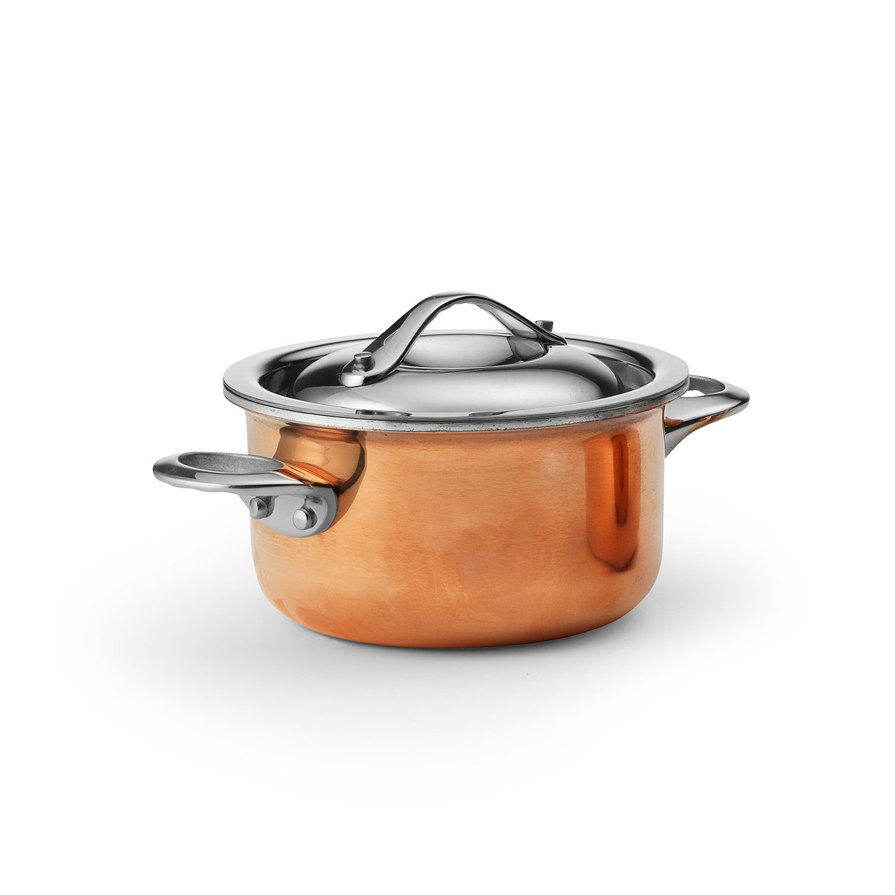 Mini Kastrull grytor pannor i 3 skikt rostfritt och koppar/rostfritt - 5