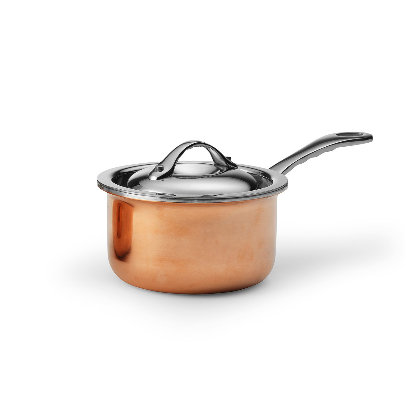 Mini Kastrull grytor pannor i 3 skikt rostfritt och koppar/rostfritt - 3
