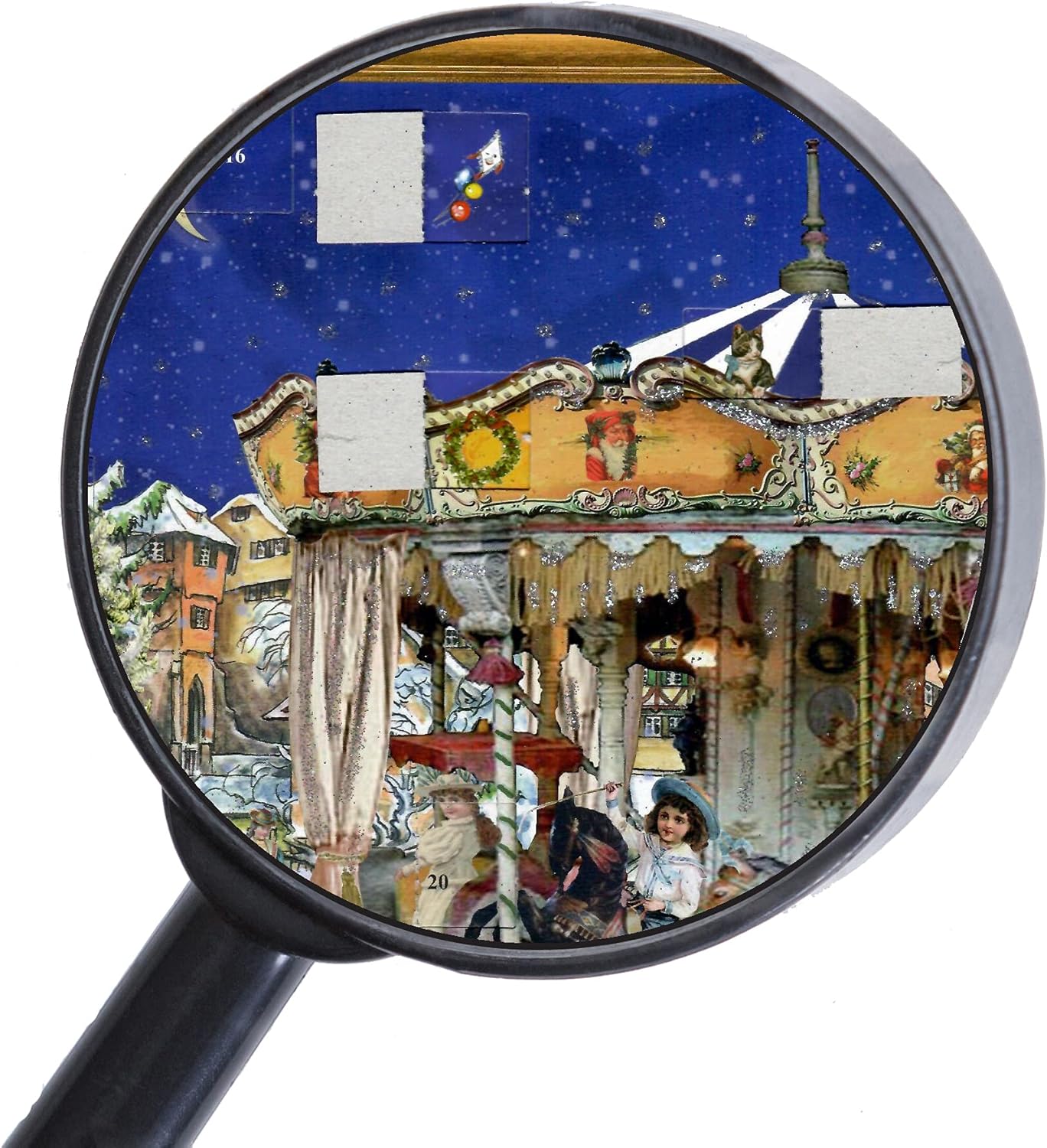 Adventskalender A3 Viktoriansk - Karusell - 2