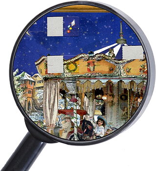 German Advent Calendar A3 Victorian - Christmas Carousel
