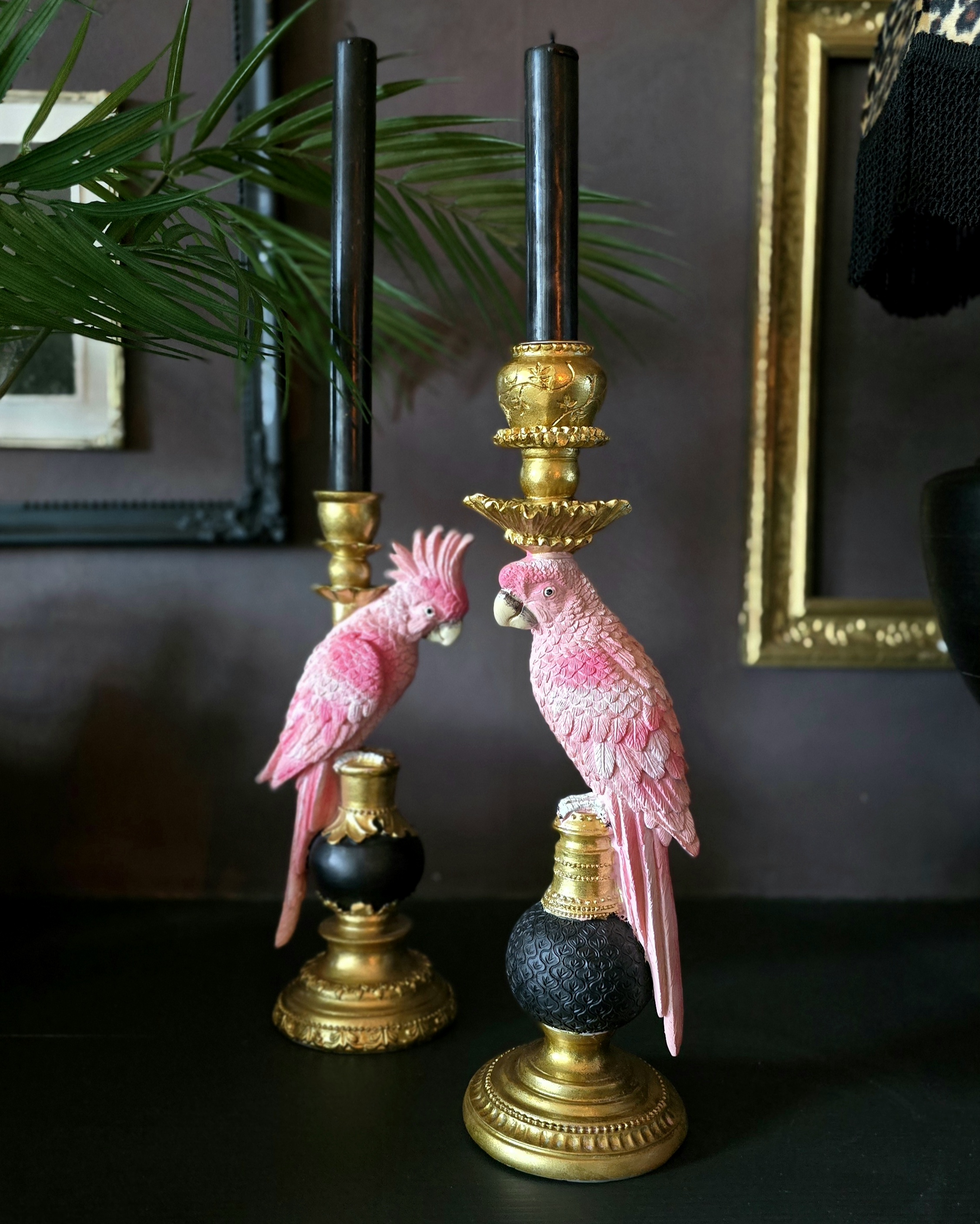 Ljusstake - Pink Parrot - 4