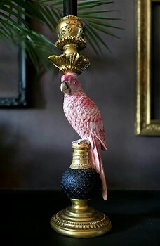 Ljusstake - Pink Parrot