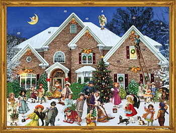 German Advent Calendar A3 - Victorian house