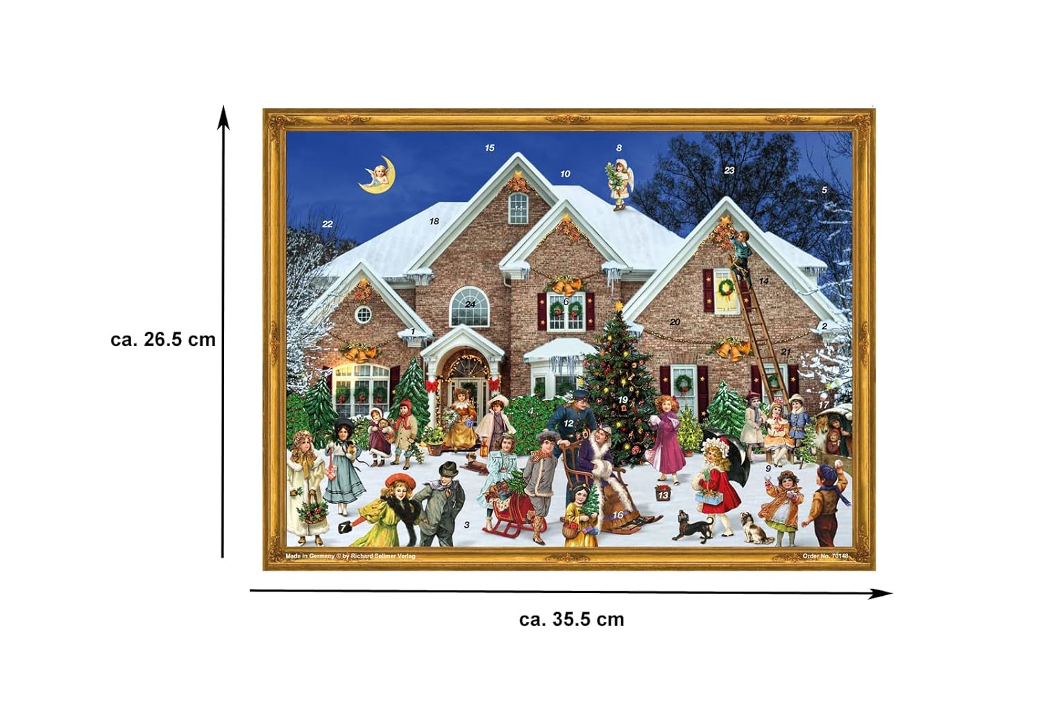 German Advent Calendar A3 - Victorian house - 4