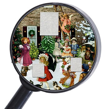 German Advent Calendar A3 - Victorian house