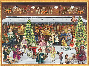 German Advent Calendar A3 Victorian - Chocolaterie/Victorian Shop