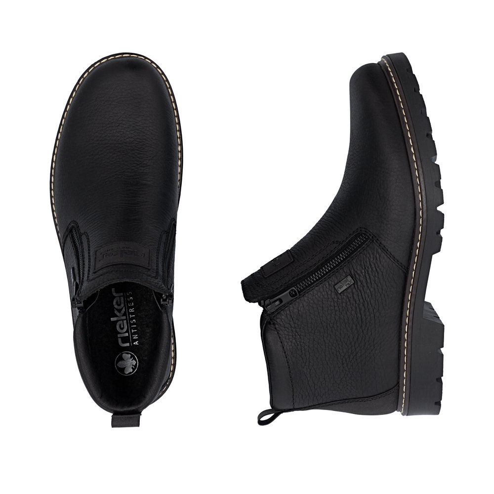 Rieker Herrboots Ullfodrad Svart - 8