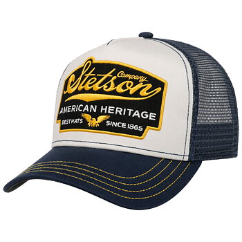 Stetson Trucker Cap American Heritage White/Blue