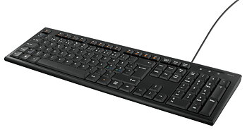 Deltaco Tangentbord, nordisk layout, USB-C, 1,1m kabel, svart