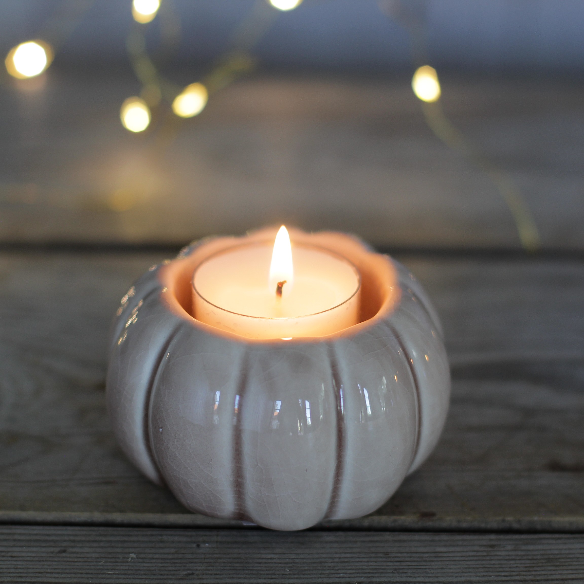 Pumpa ljuslykta - Beige - 2