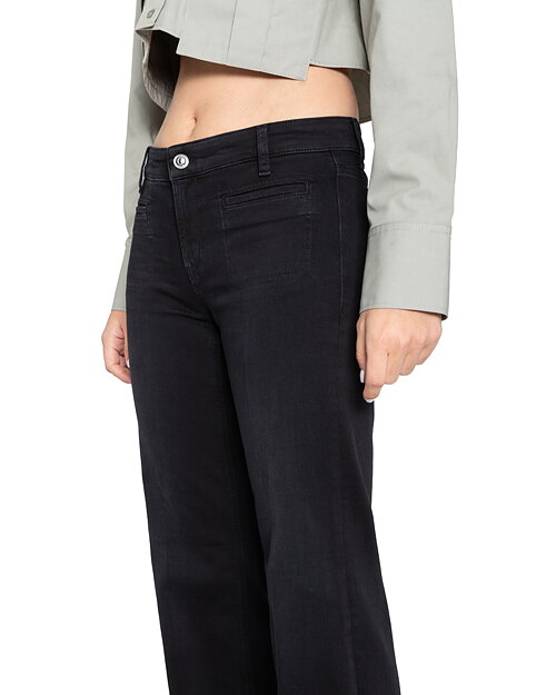 Jeans Tess vida mörkgrå denim - 4