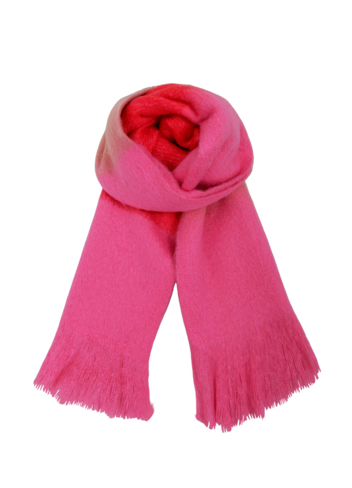 Chill soft winter scarf- red/pink - 4