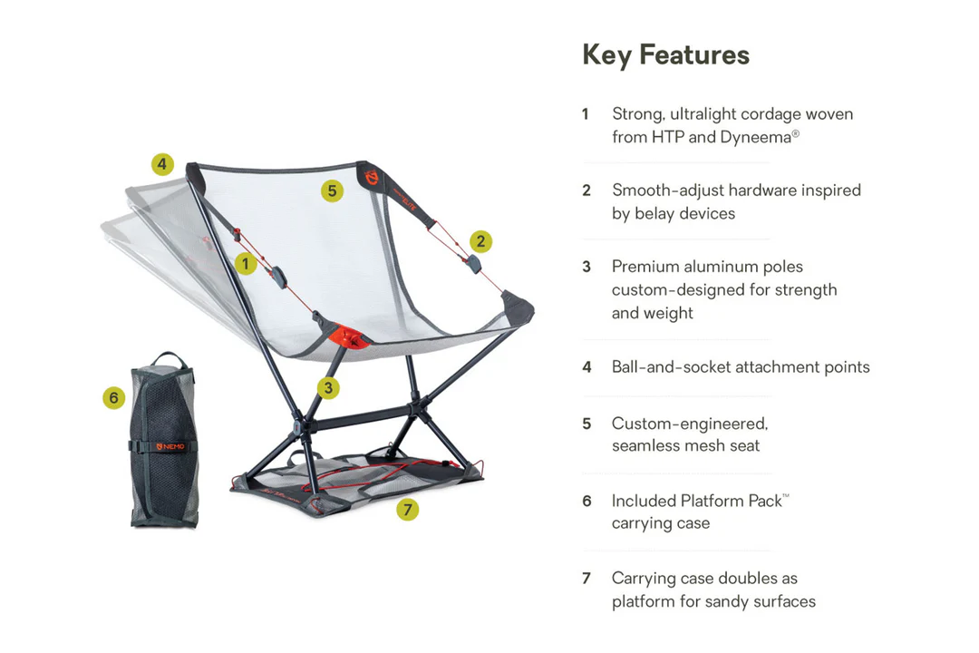 Nemo Moonlite Elite Reclining Camping Chair - 9