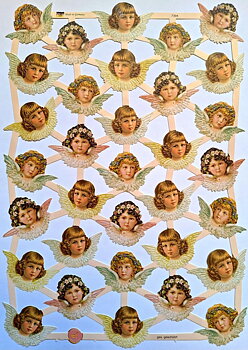 Gammaldags bokmärken - Pastellänglar, små