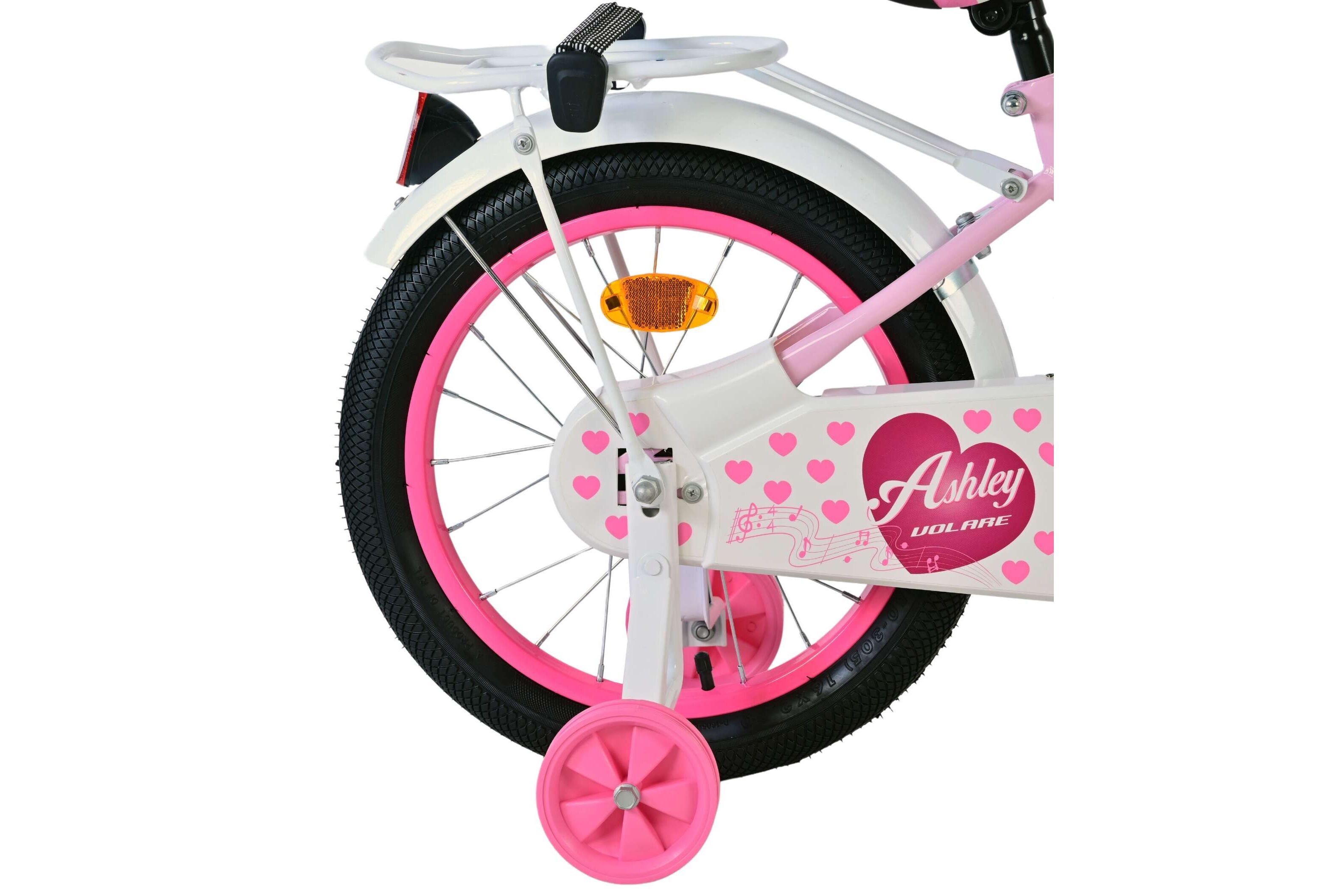 Barncykel Volare Ashley 16 tum – Rosa för barn 4–6 år - 2