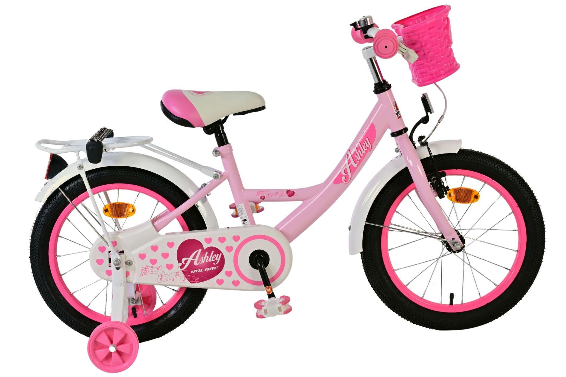Barncykel Volare Ashley 16 tum – Rosa för barn 4–6 år - 10