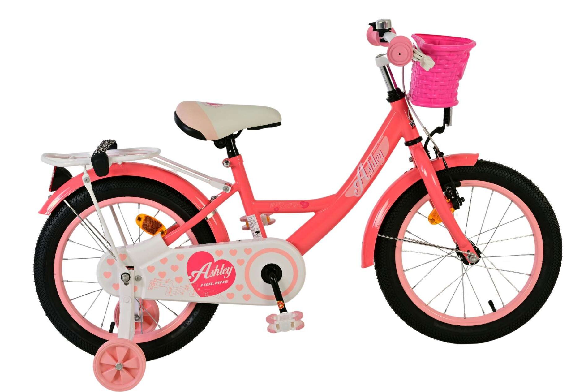 Barncykel Volare Ashley 16 tum – Röd för barn 4–6 år - 10