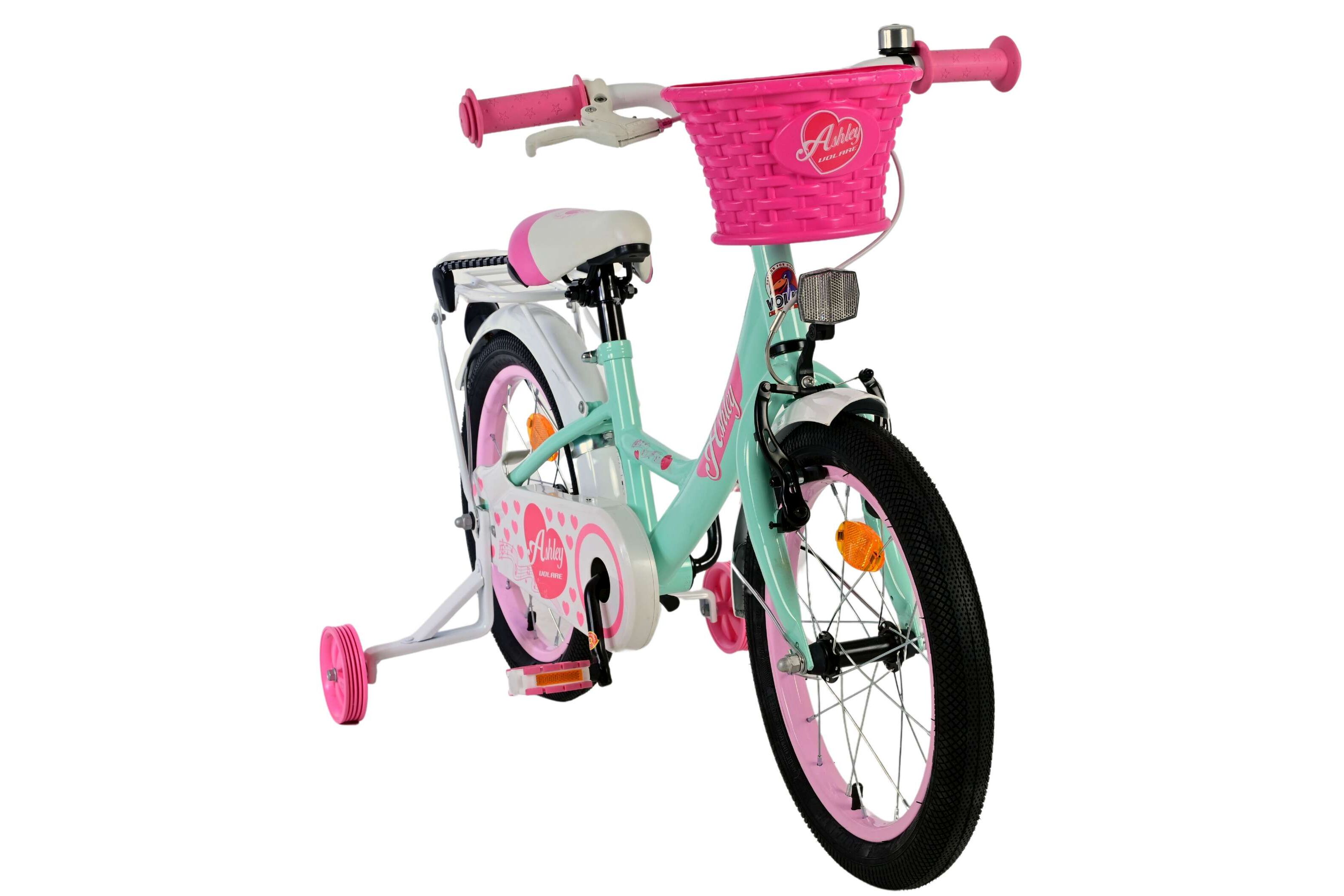 Barncykel Volare Ashley 16 tum – Grön för barn 4–6 år