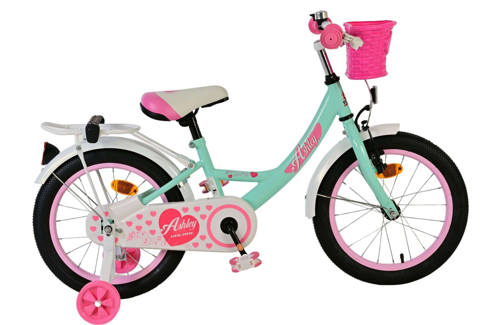 Barncykel Volare Ashley 16 tum – Grön för barn 4–6 år - 10