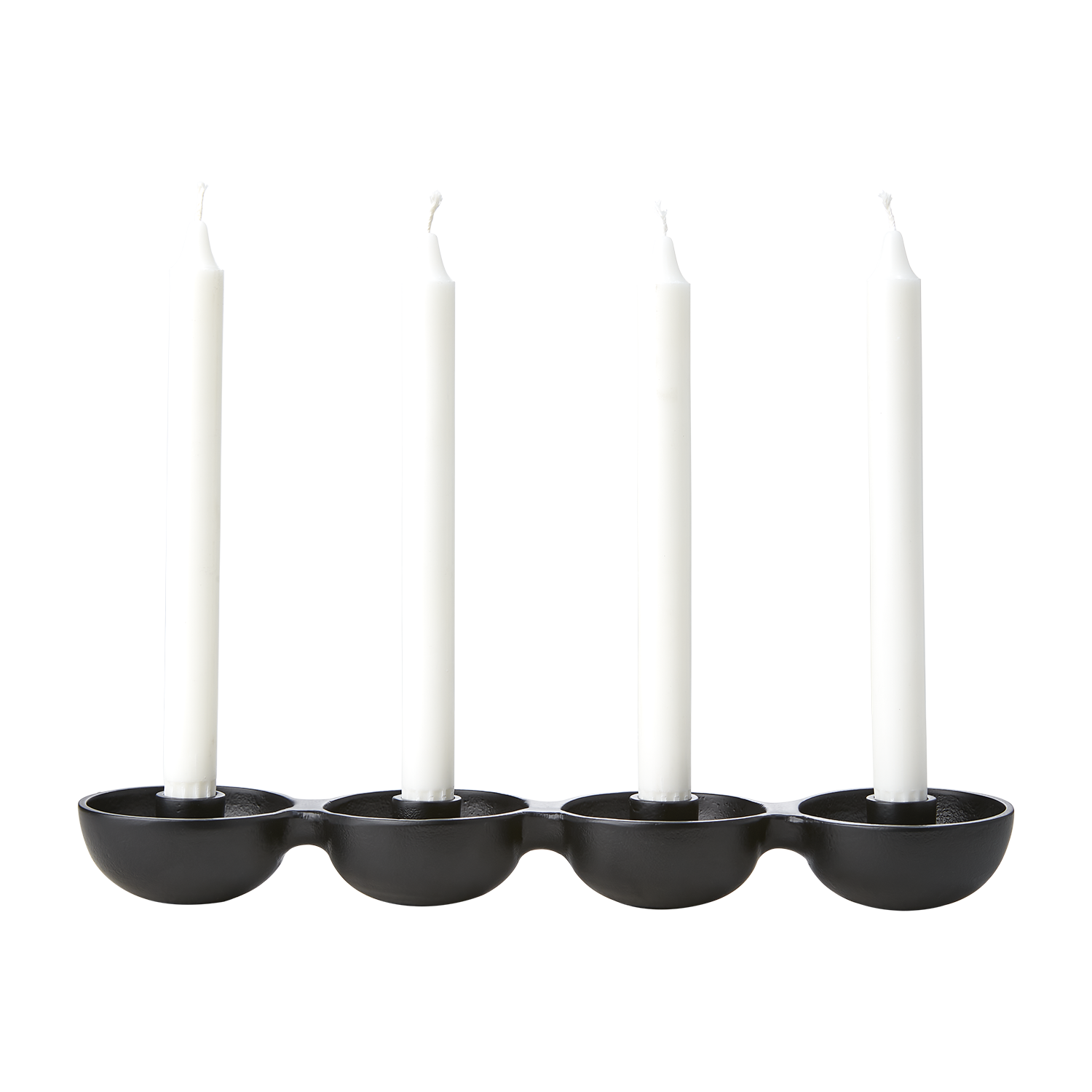 Carter, svart adventsljusstake från Affari of Sweden