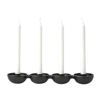 Carter, svart adventsljusstake från Affari of Sweden