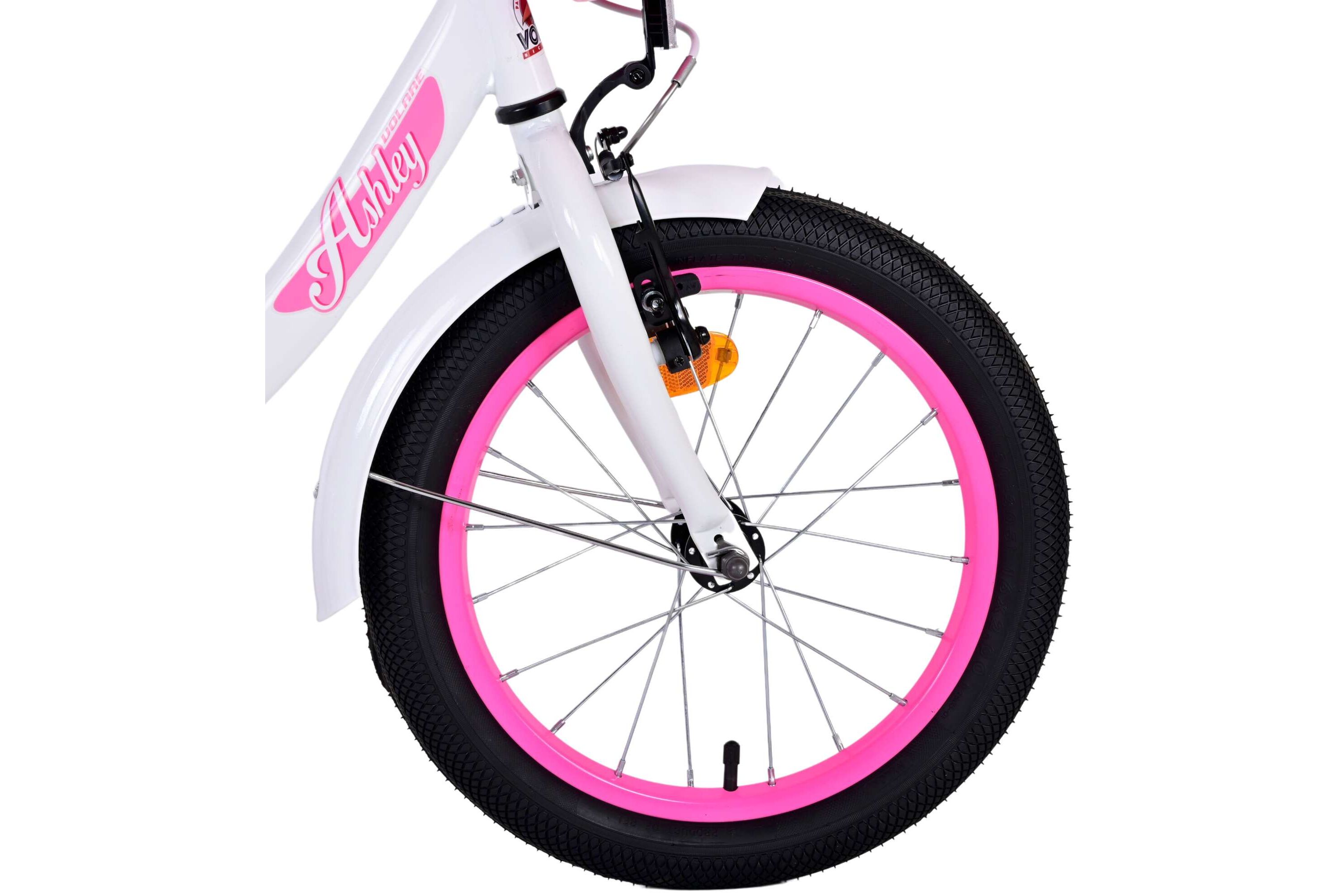 Barncykel Volare Ashley 16 tum – Vit för barn 4–6 år - 3