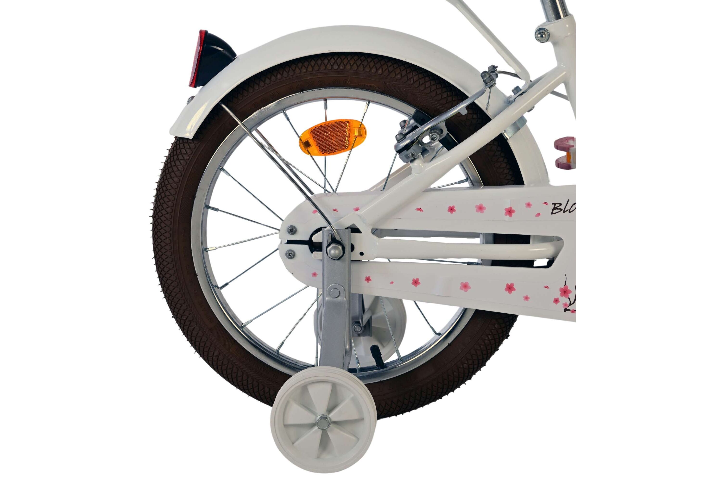 Barncykel Volare Blossom 16 tum – Vit för barn 4–6 år - 2