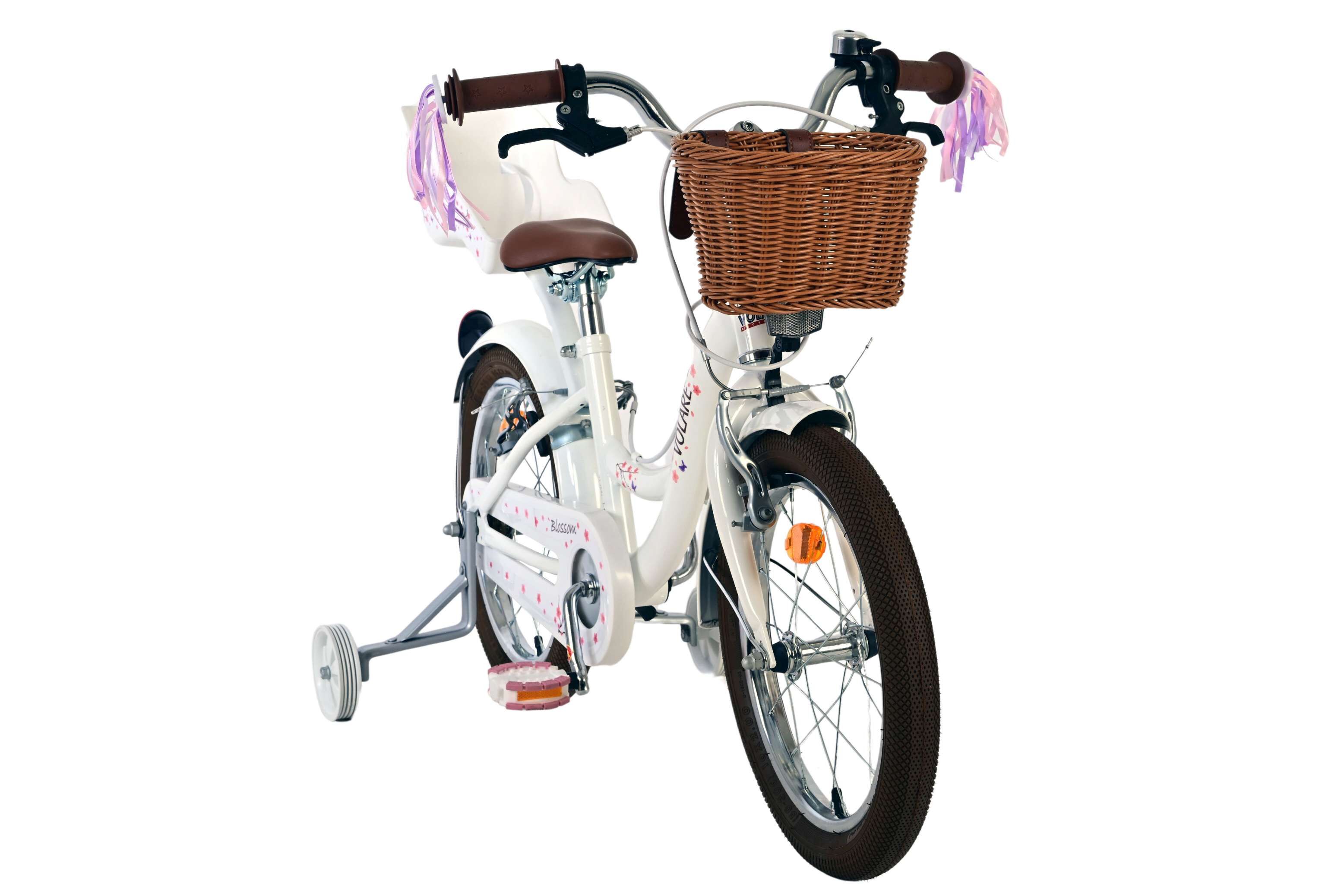 Barncykel Volare Blossom 16 tum – Vit för barn 4–6 år - 4