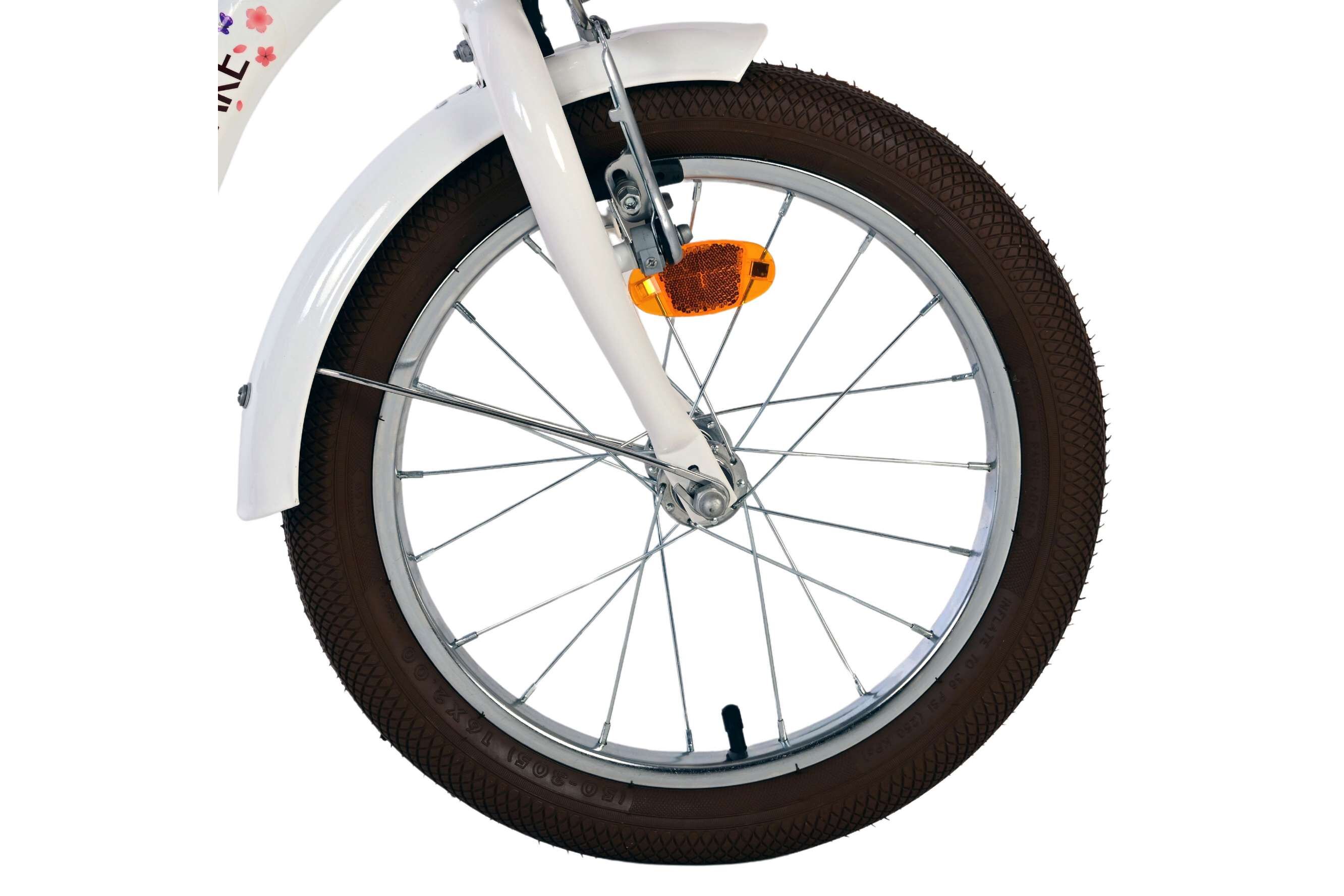 Barncykel Volare Blossom 16 tum – Vit för barn 4–6 år - 3