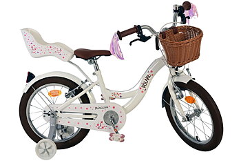 Barncykel Volare Blossom 16 tum – Vit för barn 4–6 år