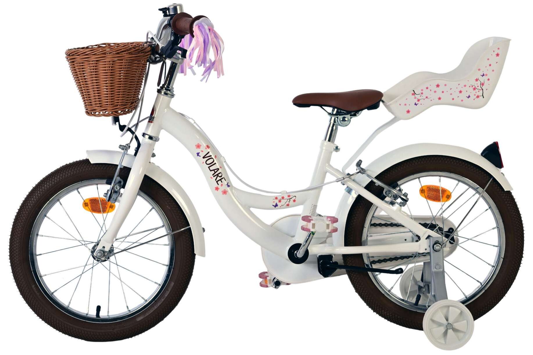 Barncykel Volare Blossom 16 tum – Vit för barn 4–6 år - 6