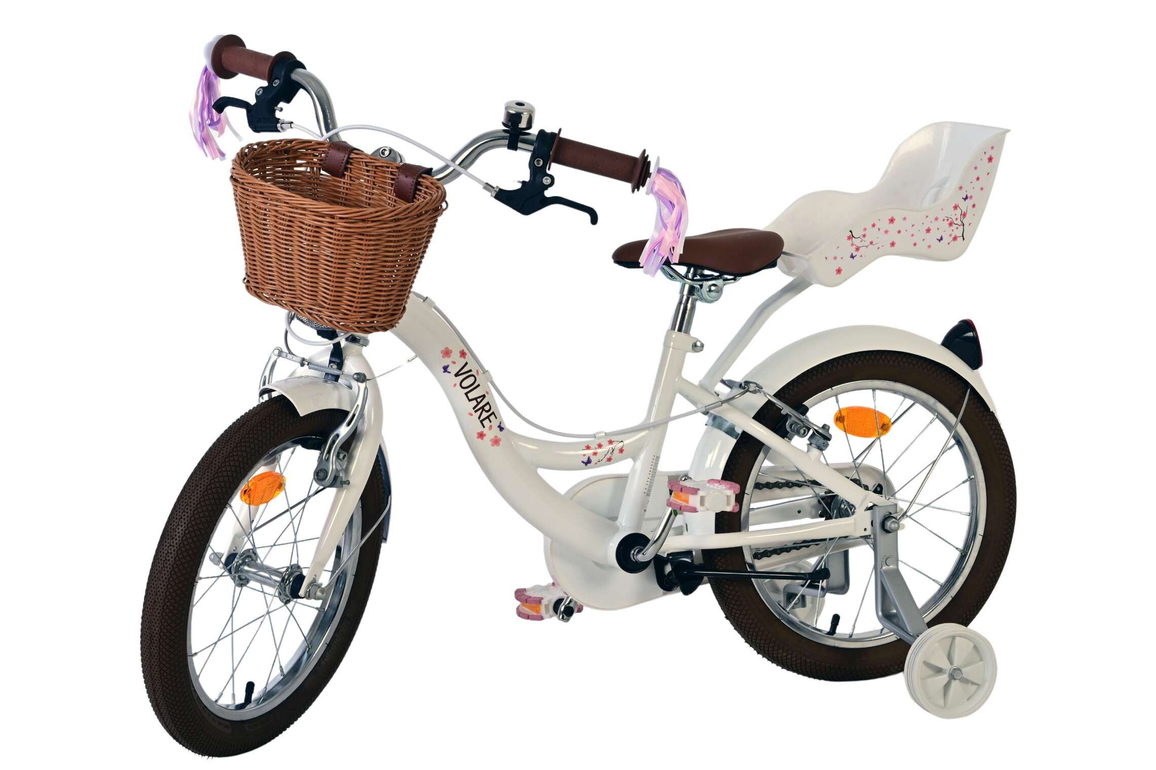 Barncykel Volare Blossom 16 tum – Vit för barn 4–6 år - 7