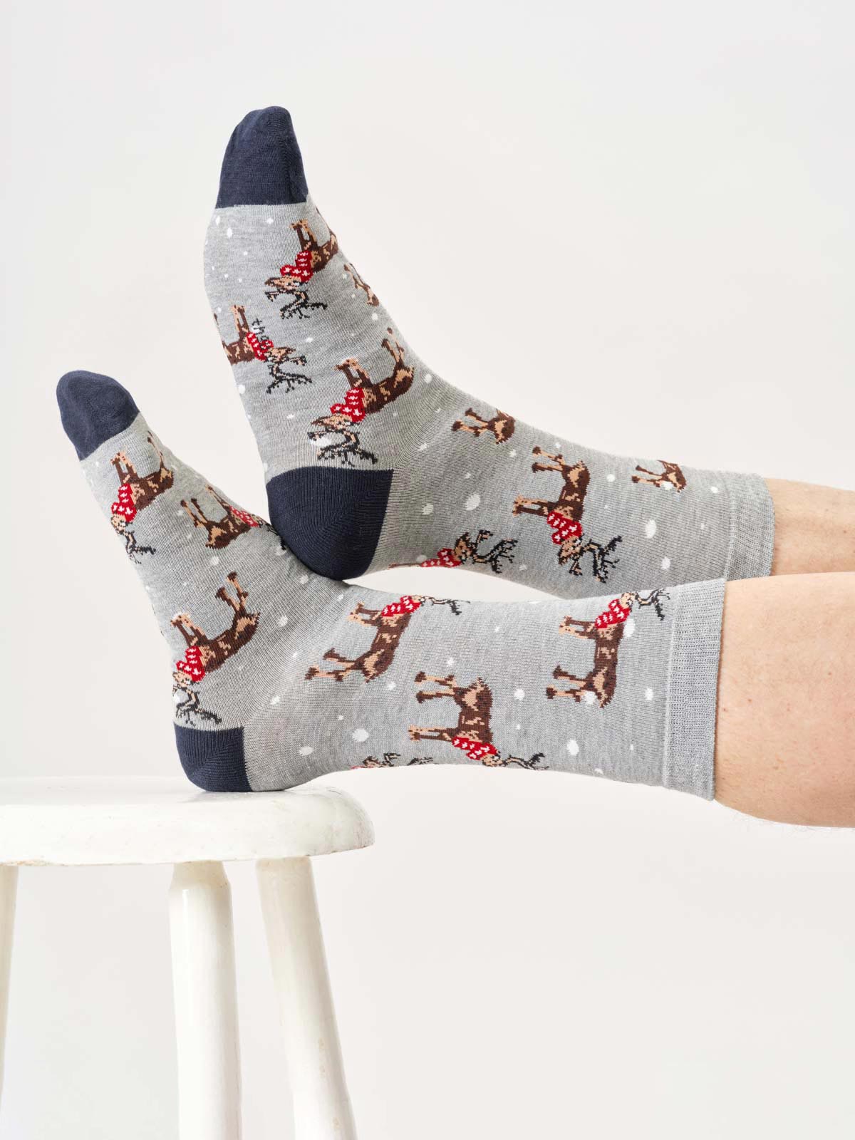 Presenttips! Bambustrumpor med julens djur - 6