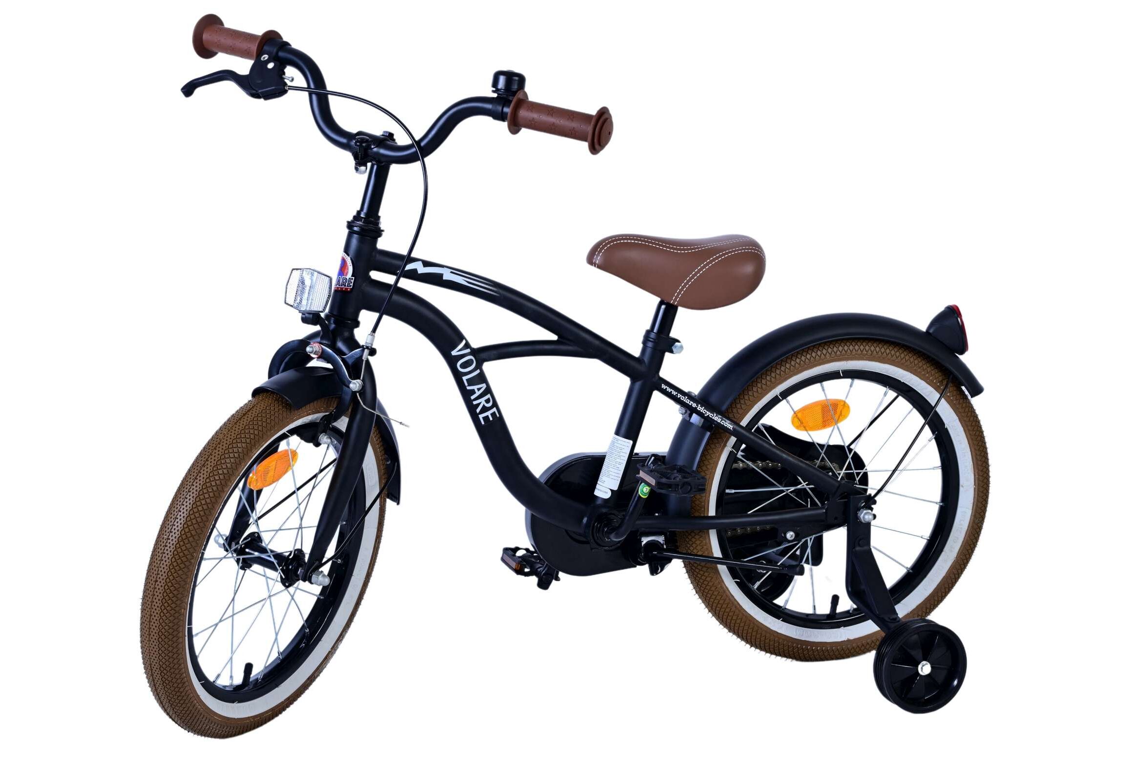 Barncykel Volare Cruiser 16 tum – Svart för barn 4–6 år - 8