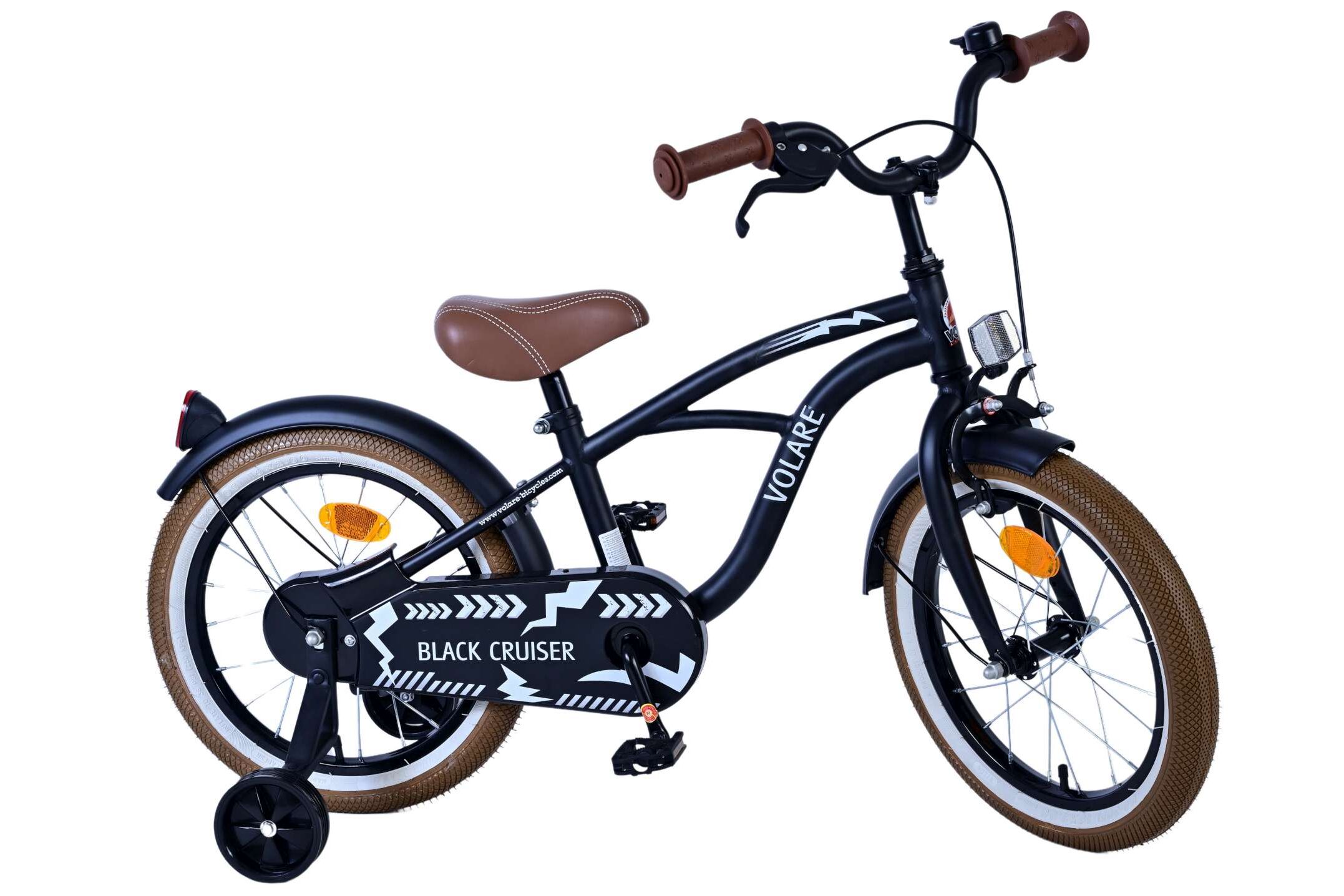 Barncykel Volare Cruiser 16 tum – Svart för barn 4–6 år - 10