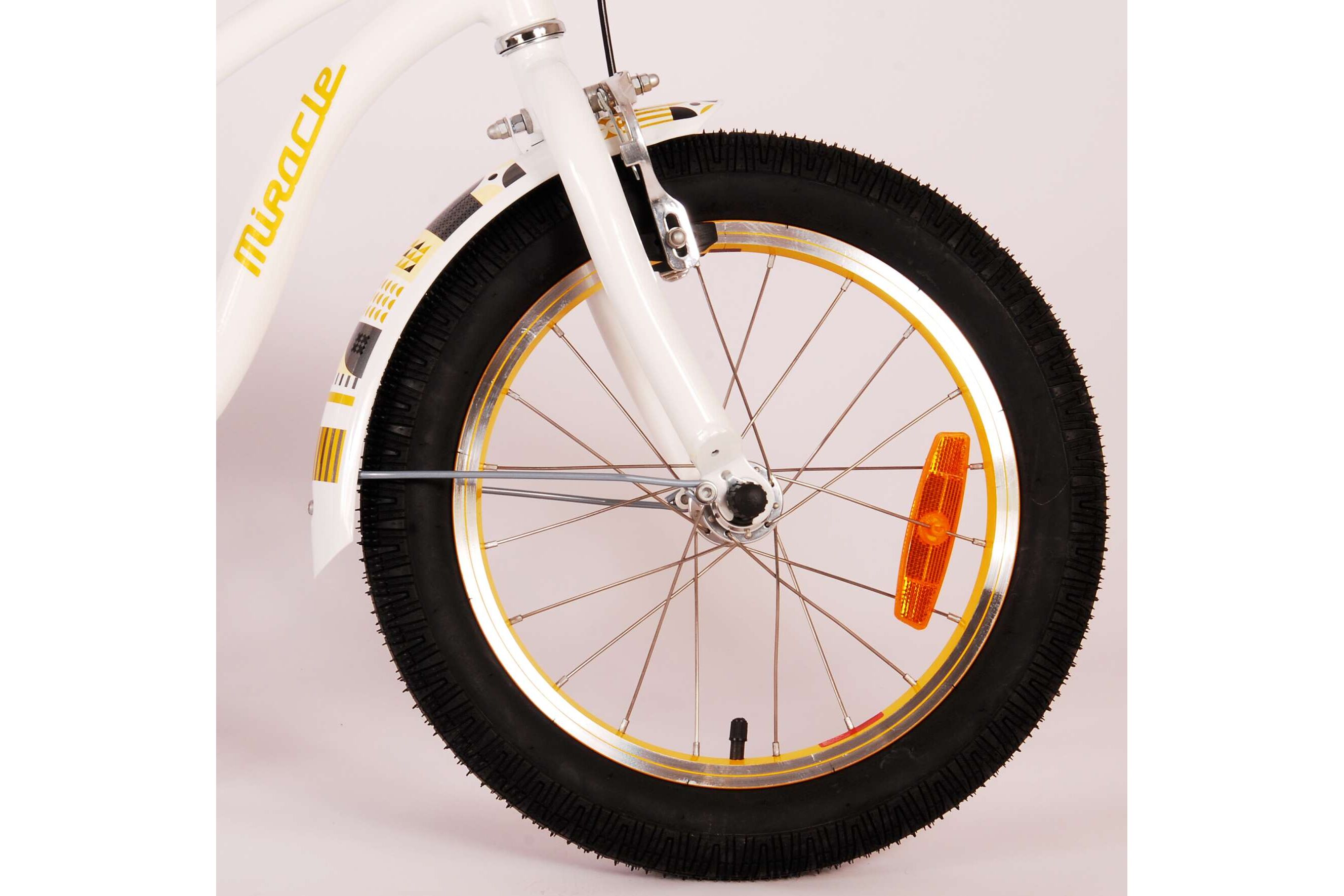 Barncykel Volare Miracle Cruiser 16 tum – Vit för barn 4–6 år - 3