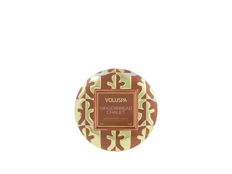 Voluspa Gingerbread Chalet Mini Tin  - 3