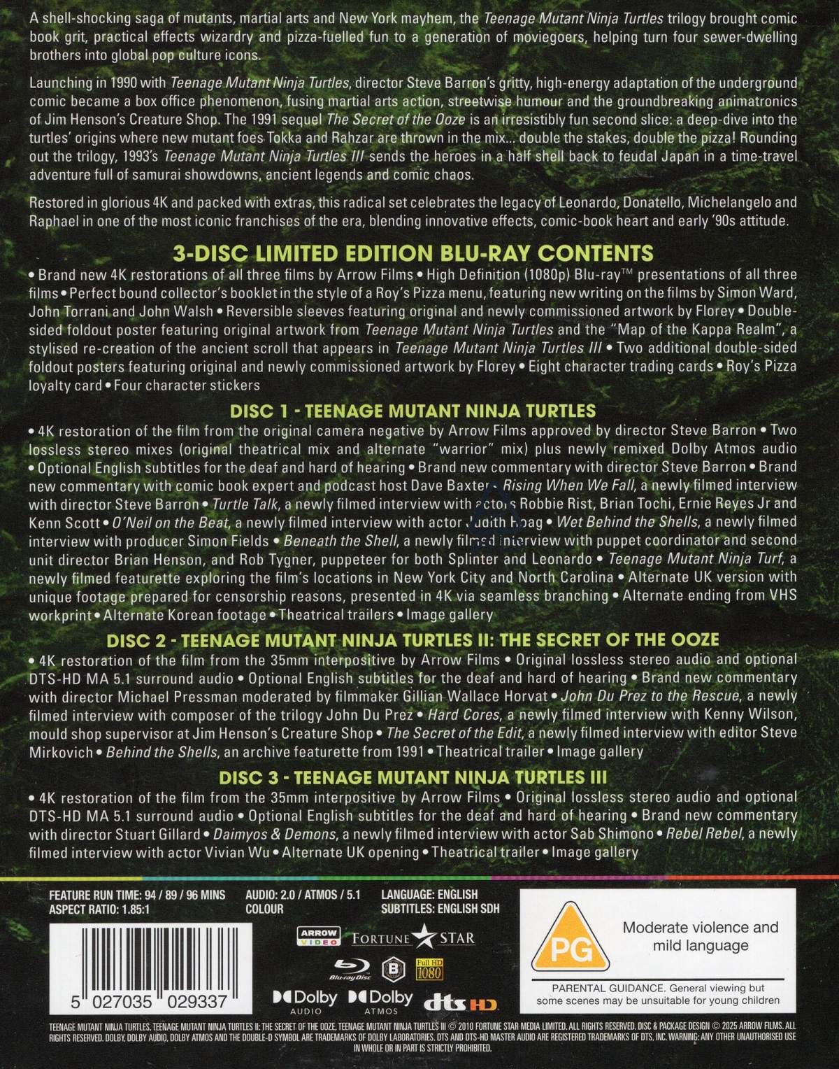 Teenage Mutant Ninja Turtles: Trilogy (Limited Edition) (ej svensk text) (Blu-ray) - 2