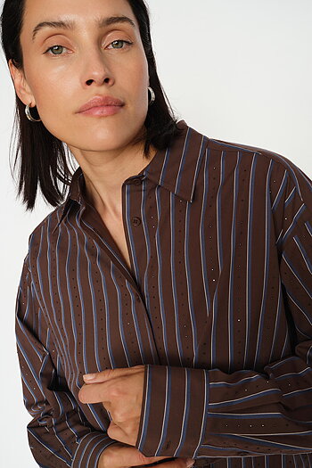 MMDanika Stripe Rhin Shirt Bracken
