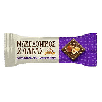 chalvas with Chocolate with hazelnuts 40g, macedonikos