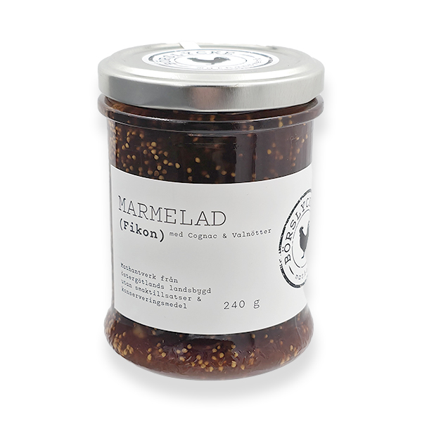 Börslycke Marmelad Fikon med Cognac & Valnötter, 240 g