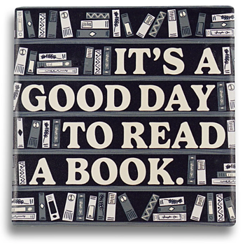 Pulteney Press : It's a Good Day to Read a Book  - Mugg/Glasunderlägg i keramik