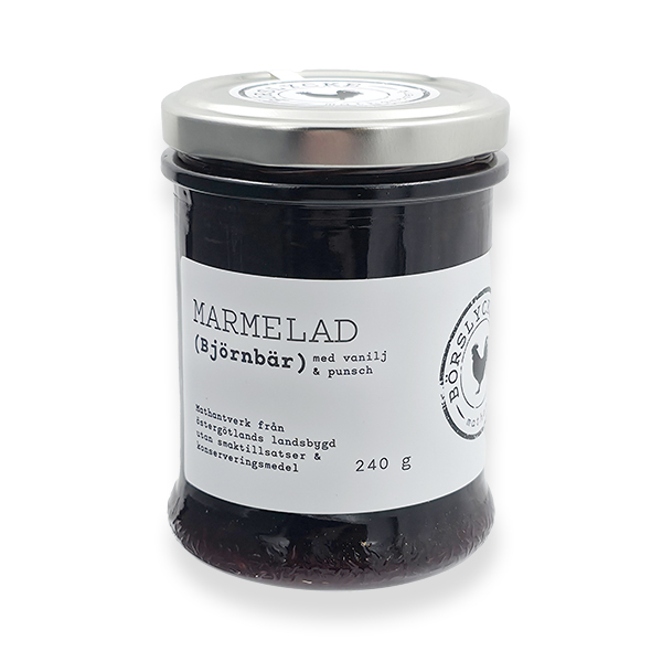 Börslycke Marmelad Björnbär, Vanilj & Punsch, 240 g