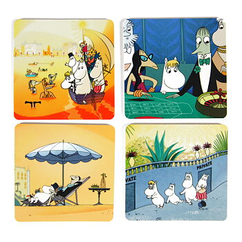 Moomin Glass coaster 4-pack - Riviera