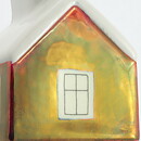 Heljä Liukko-Sundström (1990s) Red Candleholder House 10 cm