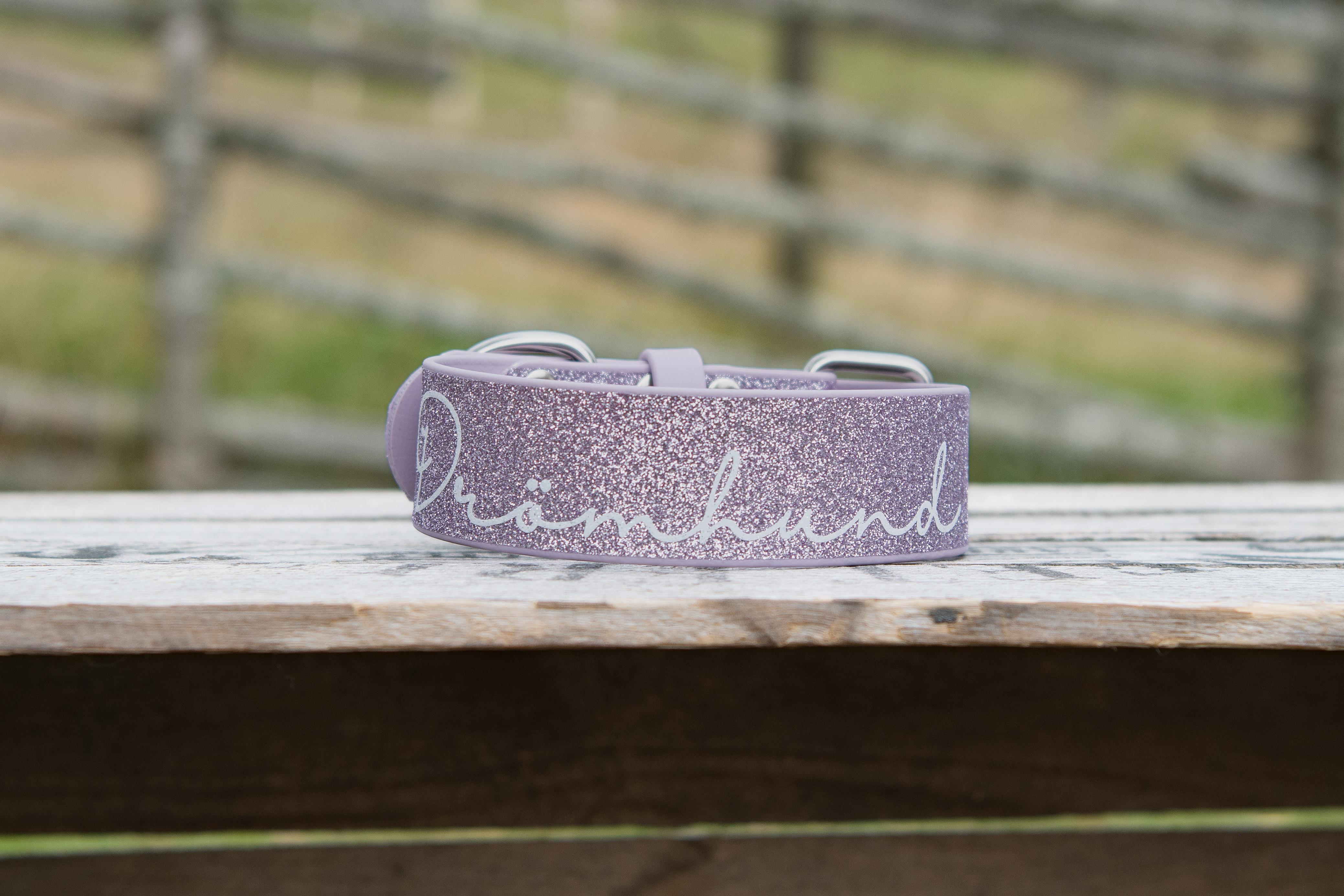 Helglittrigt halsband i BioThane Beta® - 3