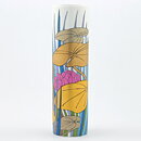 Alain le Foll (1962) Cylinder Vase with Water Lily Decor 23 cm